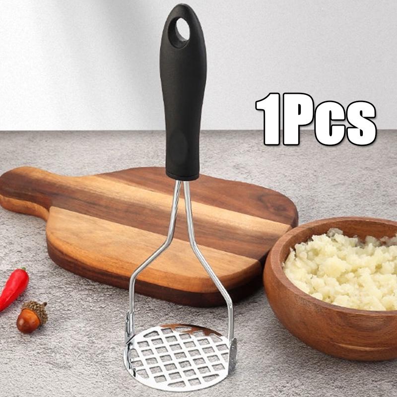 1Pc Stainless Steel Manual Potato Masher For Smooth Mashed Potatoes Creative Kitchen Gadgets Protect Hands Fruit For Cooking