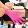 Pink Nitrile Disposable Gloves 20/50/100PCS Latex Powder Free Household Gloves for Kitchen Cooking Beauty Hair Dye Tattoo Gloves