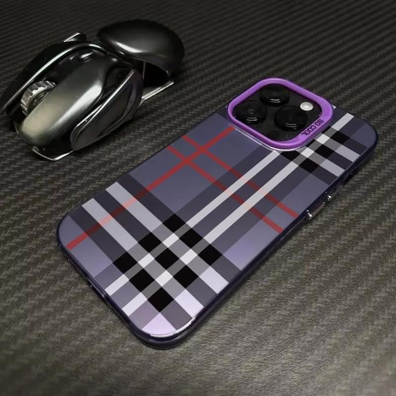 Luxury Classic Check Pattern Phone Case for Samsung Galaxy A17 A07 A16 A06 A35 A55 A25 A34 A24 A26 A04 4G 5G Matte Cover
