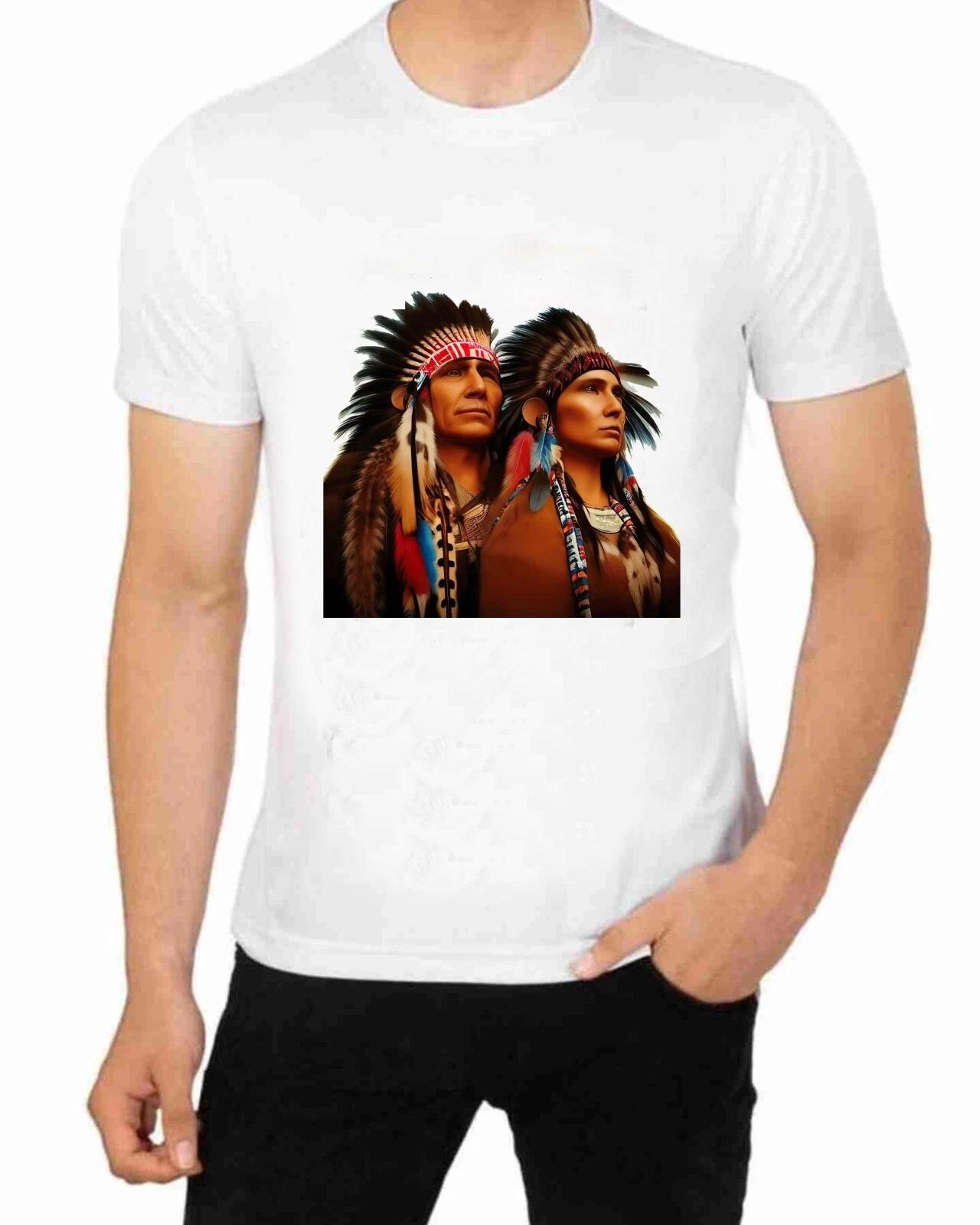 Native American Indian Couple T-Shirt S