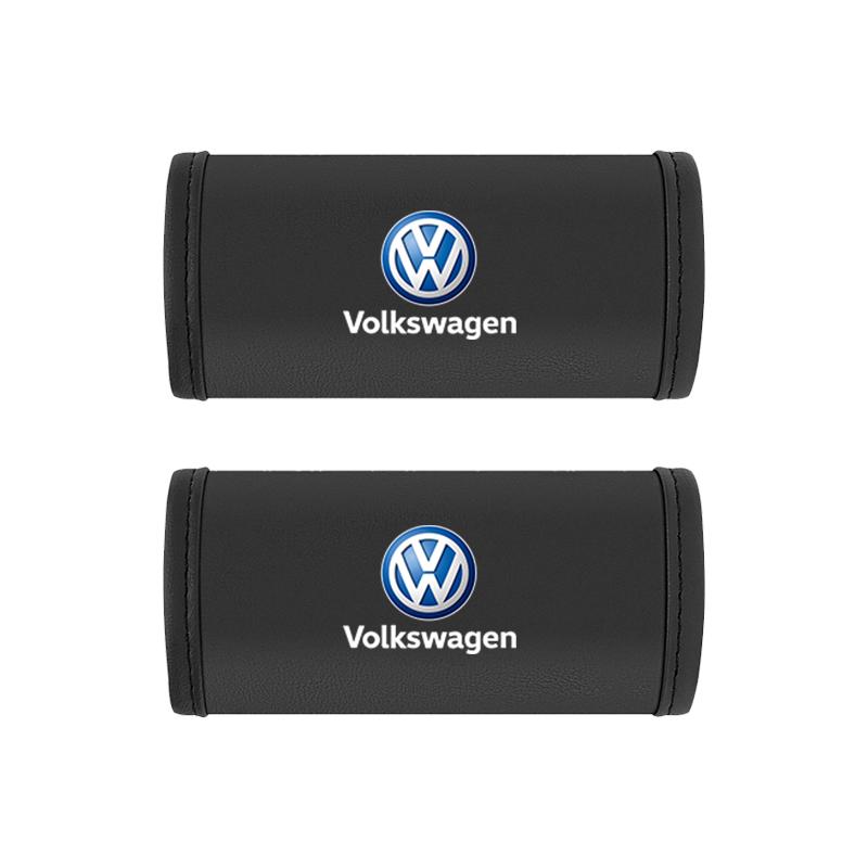 2Pc Car Anti Slip Pull Glove Car Interior Leather Handle Protector Cover For Volkswagen VW Golf T5 ID3 T-ROC Atlas T-Cross Jetta Zh2