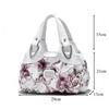 Flower Pu Leather Women Handbag Big Women's Shoulder Bags Famous Brand Design Lady Tote Handbag Colour Printing Crossbody