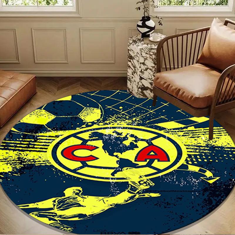 Club America Emblem Round mat, Anti-slip Circle Carpet Chair rug For livingroom,Bedroom, doormat home decor Gift Christmas Gifts
