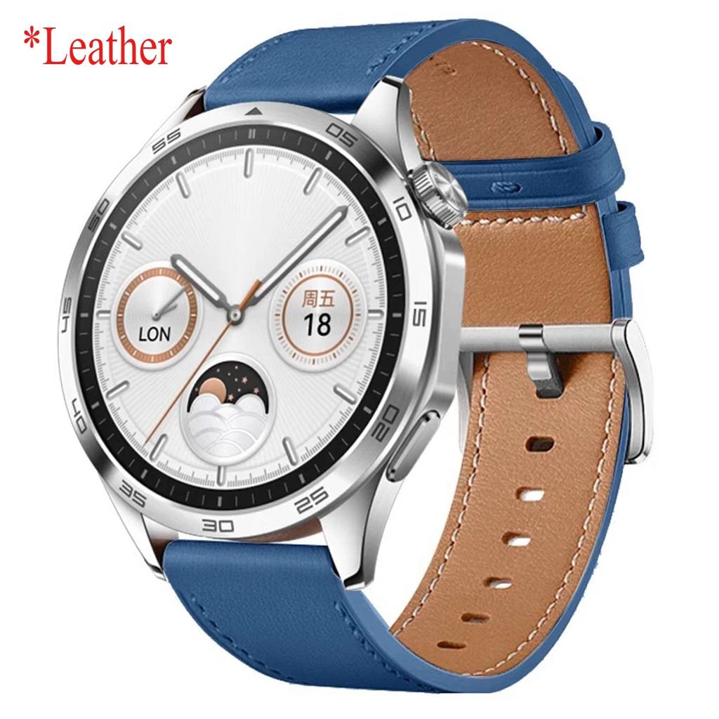 22mm 20mm Premium Leather Strap For HUAWEI WATCH GT 5 46mm 5Pro GT 3 GT2 Pro 46mm Band Watchbands Replacement Wristband