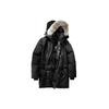 Down Jackets Men's Black Hooded Moderate 2062MBA-61