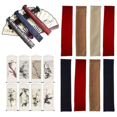 Evantai de Mână Pliabil Elegant Retro Suport de Geantă Husă Protector Praf Husă Etui Nuntă Petrecere Festival Cadouri Husă Evantai Pliabil