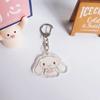 Melody Kuromi Cinnamon Dog Pendant Keyring Cute Keychain Kitty Schoolbag Pendant Acrylic Bag Pendant Accessories