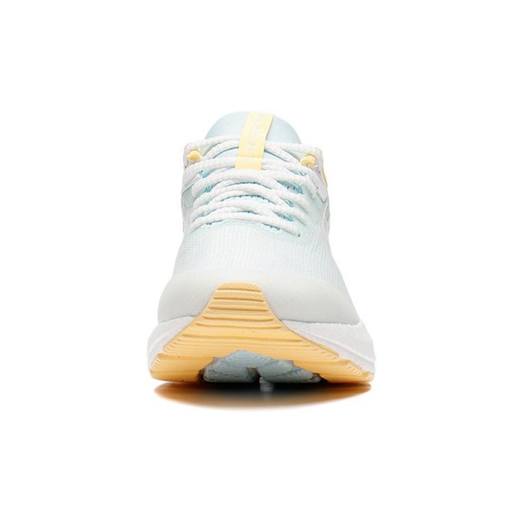 New LiNing YueYing 2.0 Cushioning Anti Slip And Wear Resistant Low Top Running Shoes Women's Beige Blue Yellow ARHS016-1