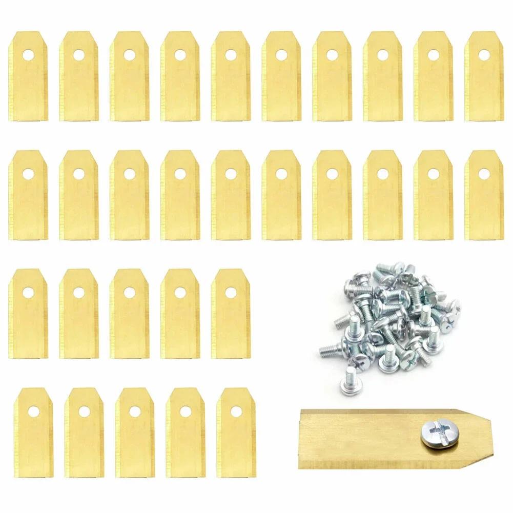 9/18/30 Stück Ersatzmesser Rasenmähermesser 43 mm lang für Mähroboter Set 43 x 18 x 0,75 mm Werkzeugteile