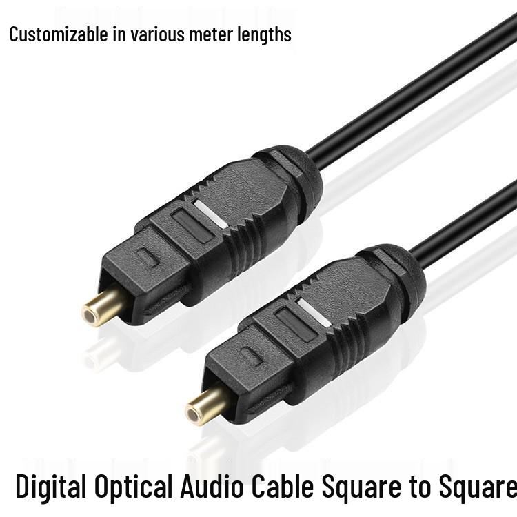 

Hi-Fi Optical Fiber Digital Audio Cable (SPDIF/TOSLINK) for TV to Amplifier Black 0.5m
