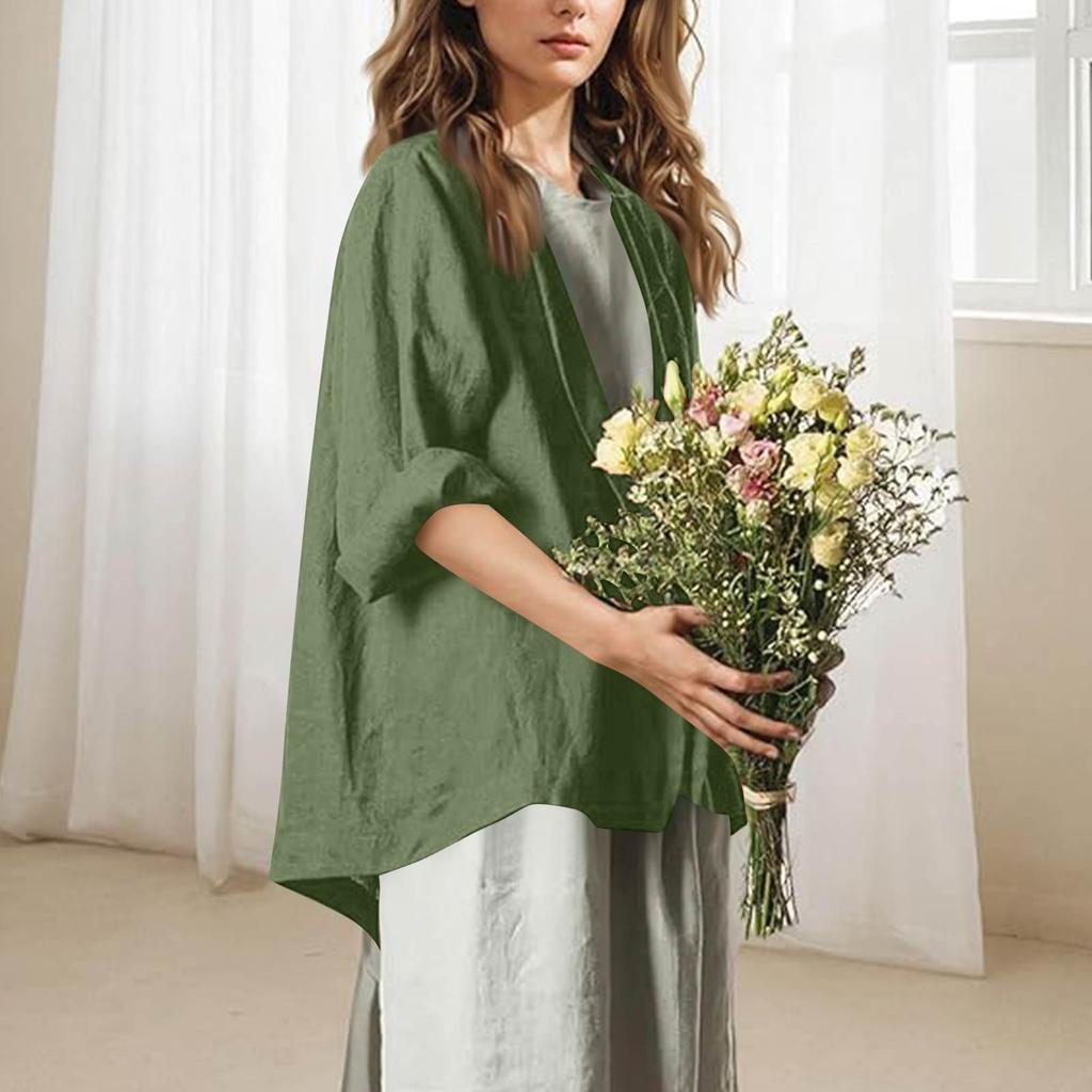 Women's  Work Casual Long Sleeve V-Neck Single Button Solid Color Coat