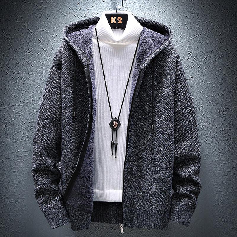 Men's Fleece Sherpa Hoodie Jacket - Double-sided, Thickened, Windproof for Autumn and Winter