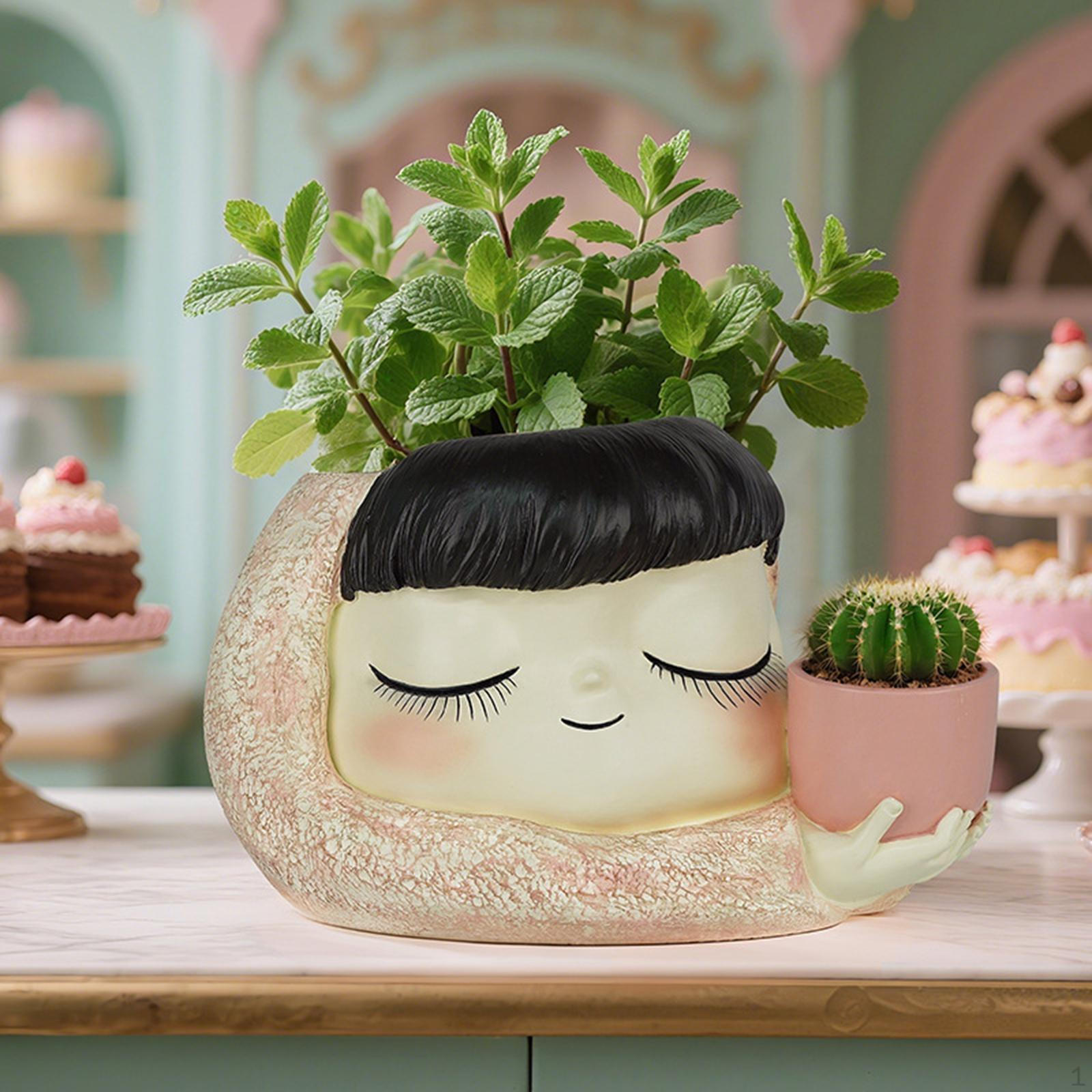 

Кашпо для лица Цветочная композиция Декоративная ваза Смола для кафе