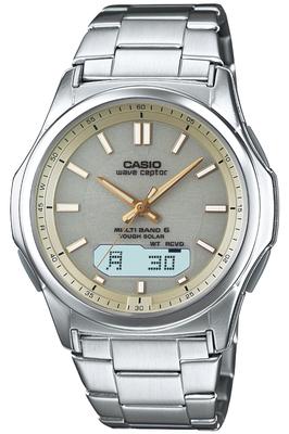 Zegarek na rękę Casio Wave Ceptor (Oficjalny produkt japoński) Zegarek męski WVA -M630D-1AJF / -M630D-2AJF / -M630D-9AJF Srebrny, sterowany radiowo, zasilany energią słoneczną