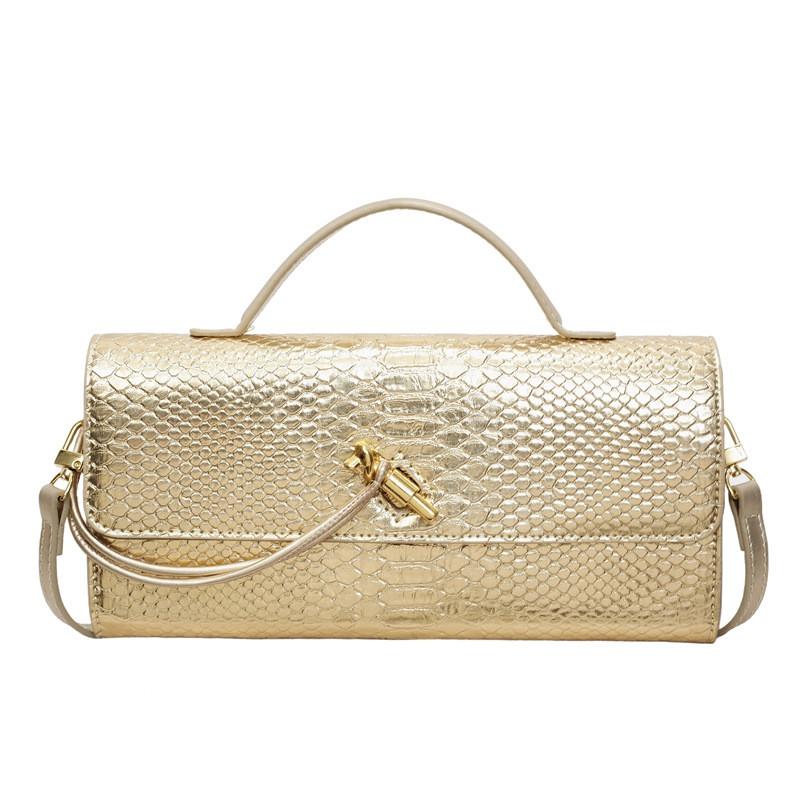 Fashion Snake Pattern Womens Evening Clutch With Inner Zipper Pocket For Daily Use