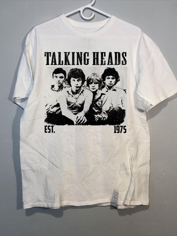 Talking Heads Band Music in white Unisex TShirt Full Size S345XL Unisex T-Shirt XXL