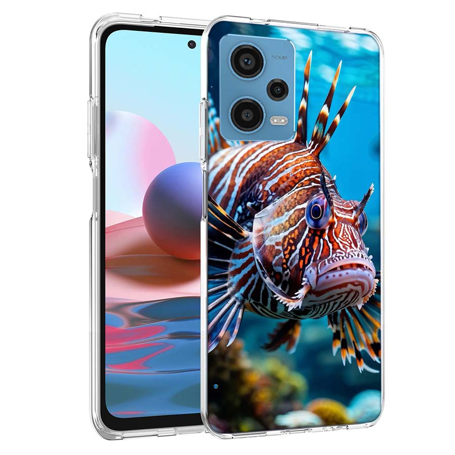 Clown Fish in the Sea or Ocean Phone Case For Redmi Note 13 12 14 15 Pro Plus 13R 11 11T 11E 11S 10 Pro 10S 9 9S Cover Cell Clea