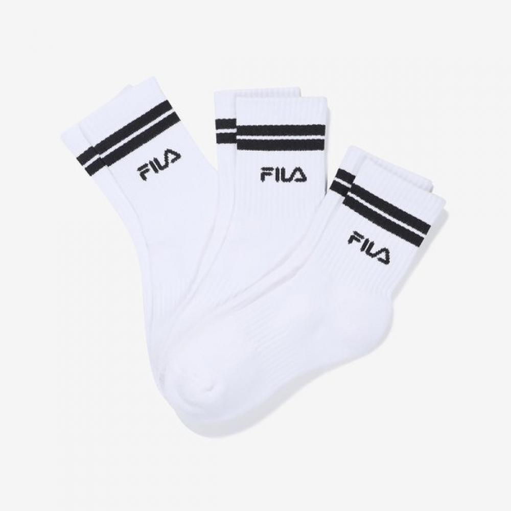 

Fila Unisex Essential Sports Mid Cut Socks Fs3scg3340x BLK/240