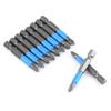 10Pcs Set S2 PH2 50mm Hex Magnetic Anti Slip Electric Screwdriver Bits Power Tools