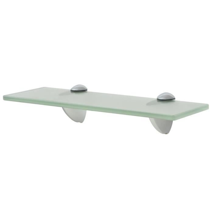 Étagère murale - vidaXL - 30 x 20 cm - Verre incassable - Givré - Design contemporain
