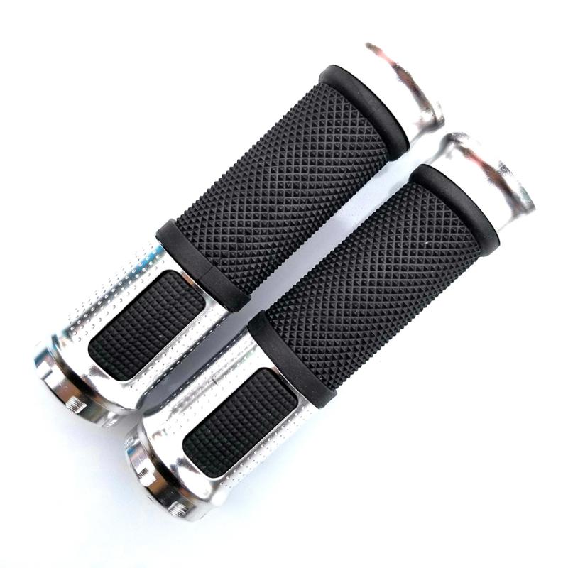 1 Pair Aluminum Alloy Bicycle Grip Cover Mountain Bike Non-slip Wear-resistant Bicycle Accessories