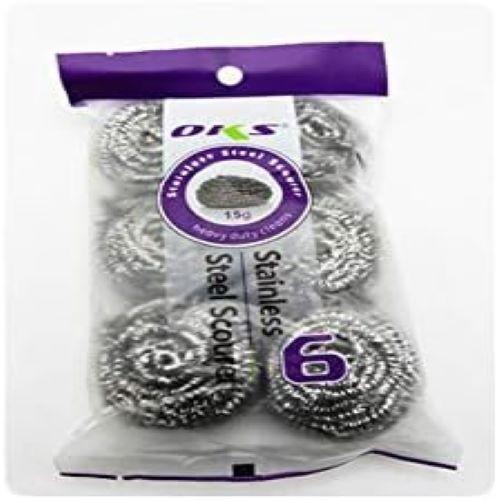 Edelstahl-Scheuerschwamm, Küchenreinigung Zubehör Mehrzweck-Gebrauch Packung mit 6 JL167965937454