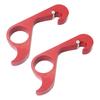 2Pcs Bottle Opener Can Pull Tab Pry Magnetic Refrigerator Magnet Portable One-Handed Operation Bottle Opener