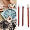 NEW Pottery Wood Carving Tools Texture Clay Sculpture Hand-decorated Stainless Steel Ring Knife Polymer Clay Cutter