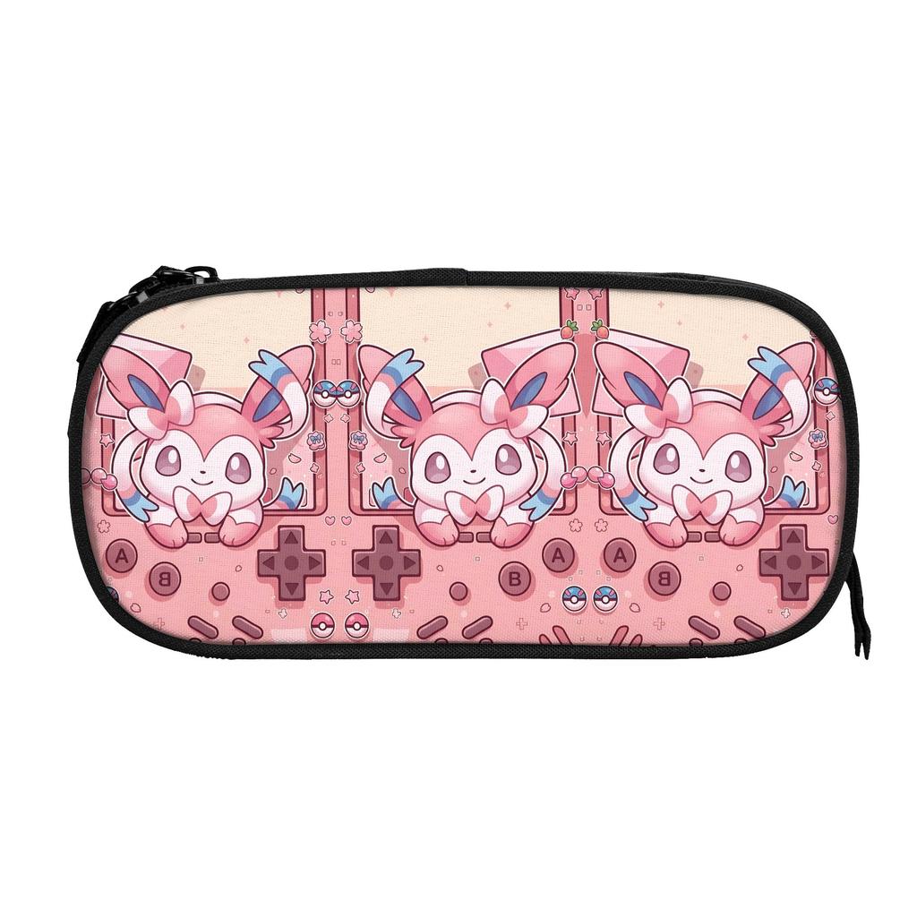 Custom Cartoon Pokemon Theme Large Capacity Bags for Child School Pencil Bag for Boys Gilrs Kids