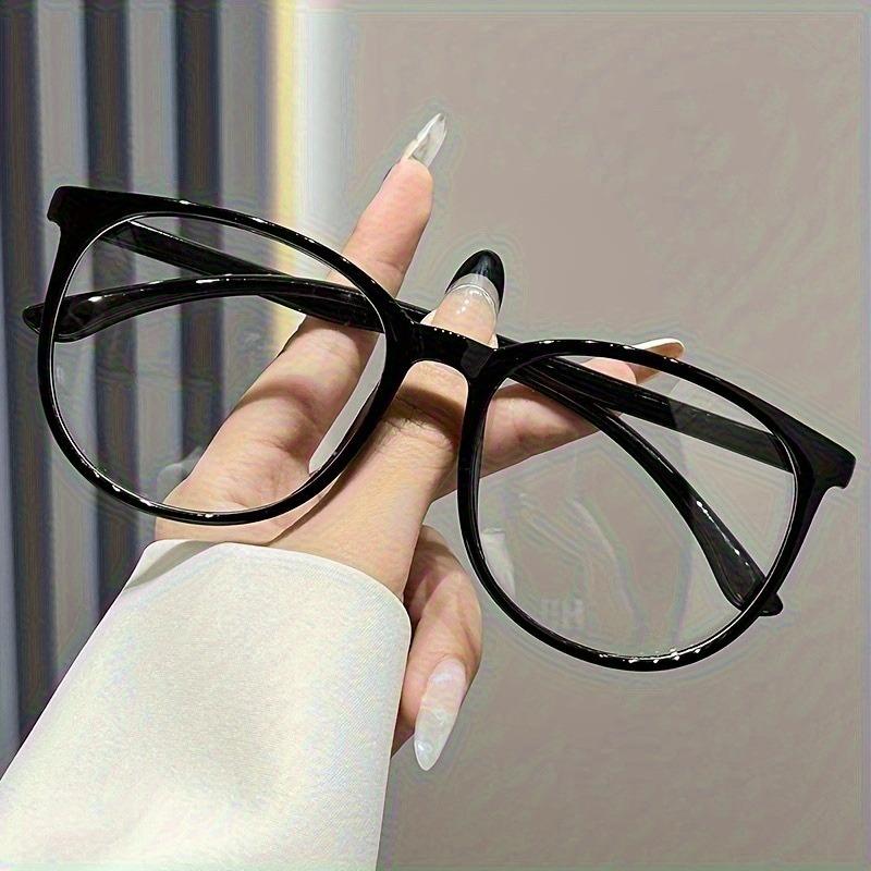 3PCS Women Men'S Casual Retro Classic Fashion Glasses Minimalist Round Full Rim Polycarbonate Frame