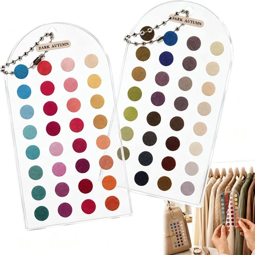 Double-sided Color Palette Cards Color Analysis Summer Color Cards  Personal Color Analysis