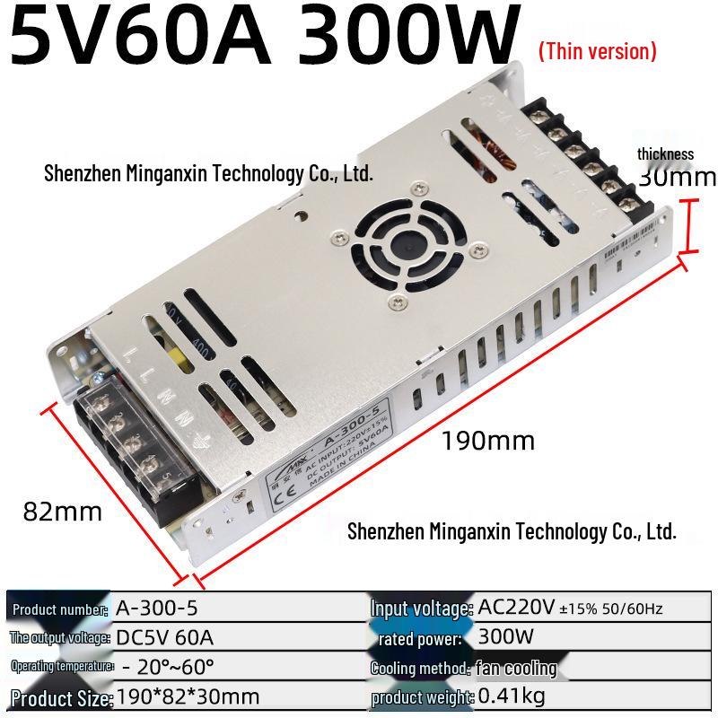 220V to Multi-Voltage Switching Power Supply for LED Strips and Monitors (5V, 12V, 24V, 36V, 48V; 5A-30A)