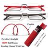 Vision Care TR90 Ultralight Half Frame Reading Glasses Semi Rimless Reader Eyeglasses