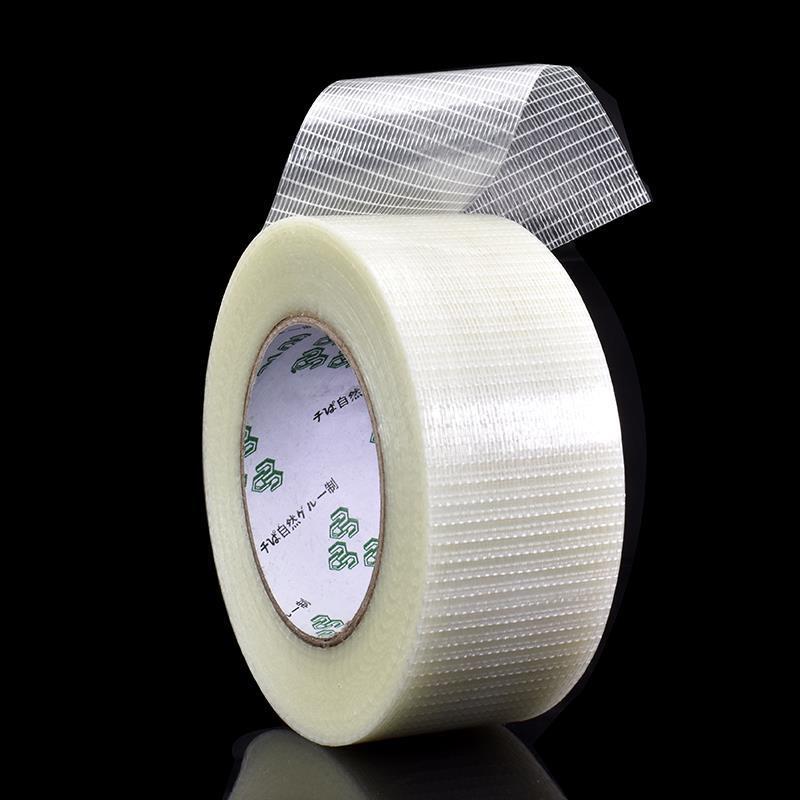 25M/50M Grid Fiber Tape Toy Airplane Model Super Strong Mesh Single-Sided Tape Wear-Resistant Glass Fiber Strong ReinforcedPinstriping Tape 3