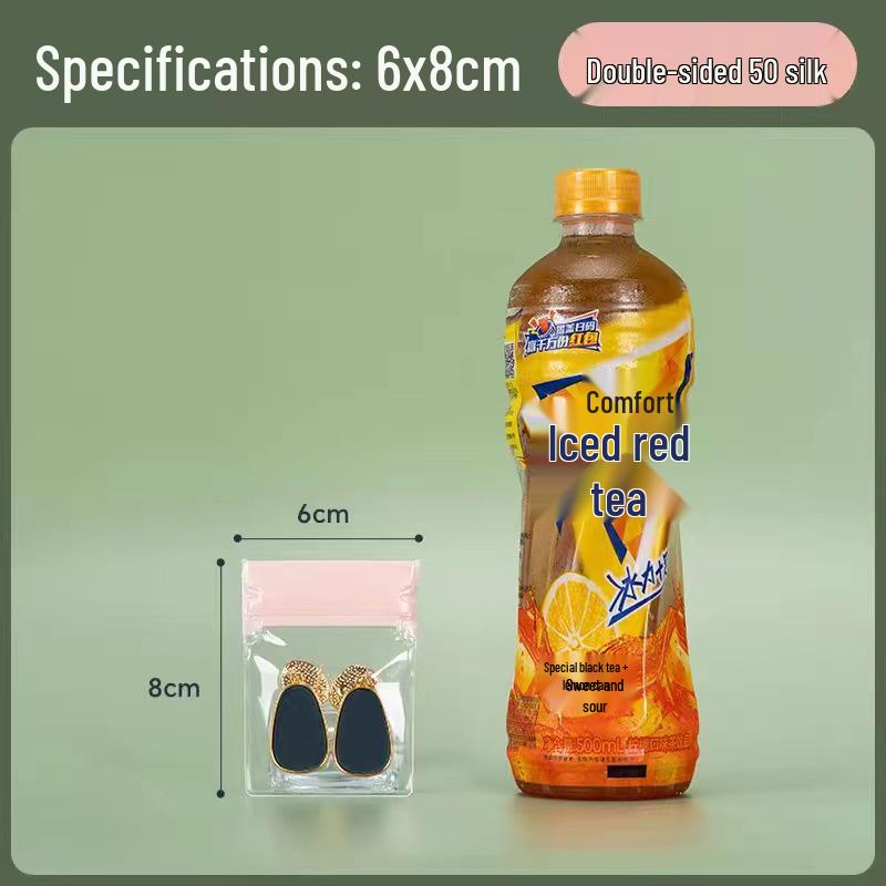EVA 50 Silk Transparent Jewelry Storage Bag: Anti-Oxidation Seal for Earrings, Necklaces, Bracelets