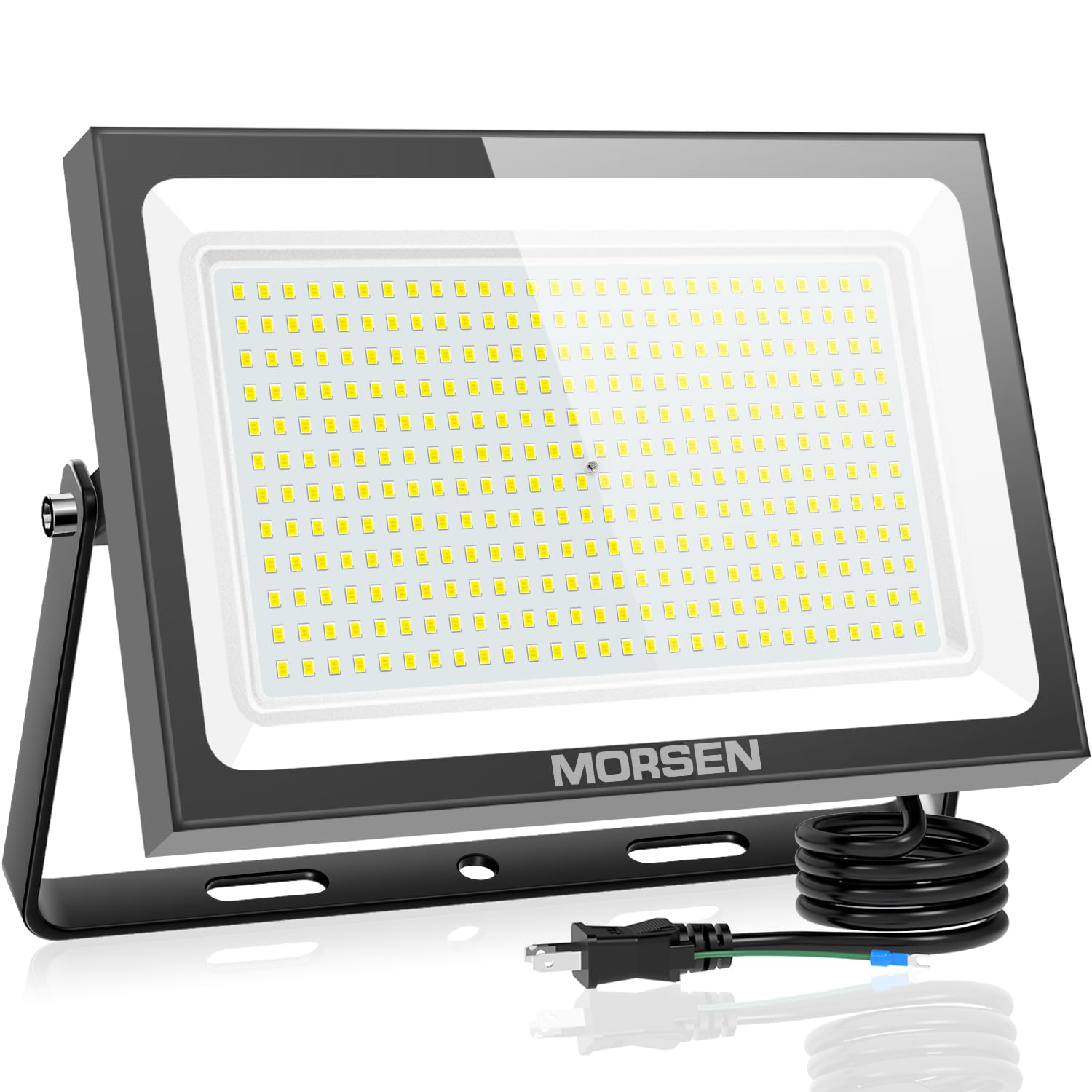 

MORSEN Floodlight, LED Floodlight, Outdoor, 100V, Waterproof, Work Light, 400W, 45,000LM, 6500K Daylight, Outdoor Lighting, Sign Light, LED Work