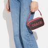 New COACH Jamie Artificial Leather Wrist Bag Clutch Handbag Small Size Women's Brown & Watermelon CB851-IMUOE