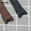 Applicable To Diesel 32mm Notched Watch Belt Men's and Women's Watch Accessories Leather Strap