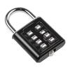 Black Combination Padlock Password Locks 8 Digit Waterproof Combination Lock For Suitcase Bag Package Cabinet Locker Window
