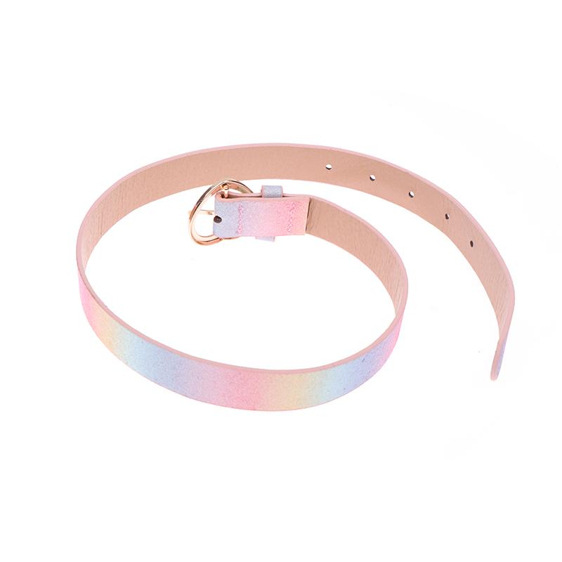 Children'S Belt Girl Pu Colorful Princess Dress Military Training Girl Belt Dress Jeans Belt Love Heart Eyelet Waist Belt