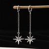 Gothic Inspired Hoop Earrings Star/Thorns Rivet Ear Buckles Fashion Ear Accessories for Theme Gatherings and Event