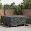 Solid Black Furniture Cover 200 x 190 x 85 cm 210D