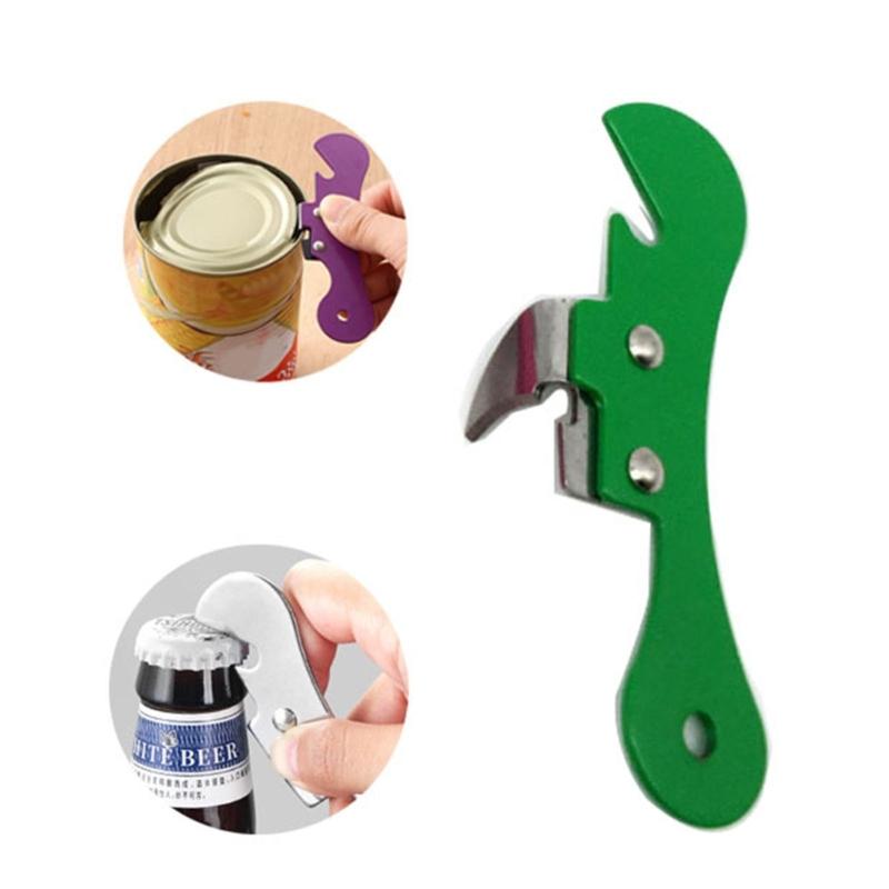 Ergonomic Kitchen Tool Opens Can Bottles Safely Rusts Resistant Stainless Steel Convenient Design Can Opener Tool