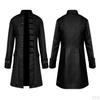 Coat Steampunk Gothic Vintage Punk Casual Loose Solid Color Jacket Suit