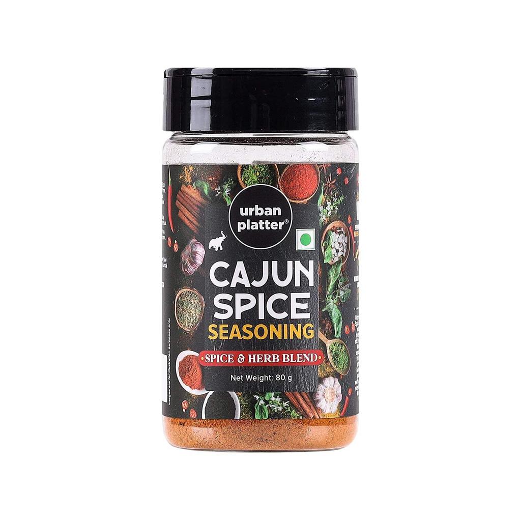 Urban Platter Cajun Spice Seasoning, 80g (Bold Blend of French, African and Southern American Flavours | Spicy and Aromatic | Great for Fries, Gr
