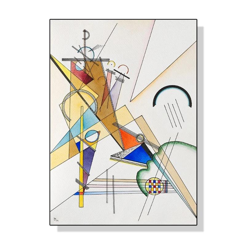 Wassily Kandinsky Geometric Wall Art Poster Prints Modern Abstract Style Canvas Painting Picture for Living Room Home Decor