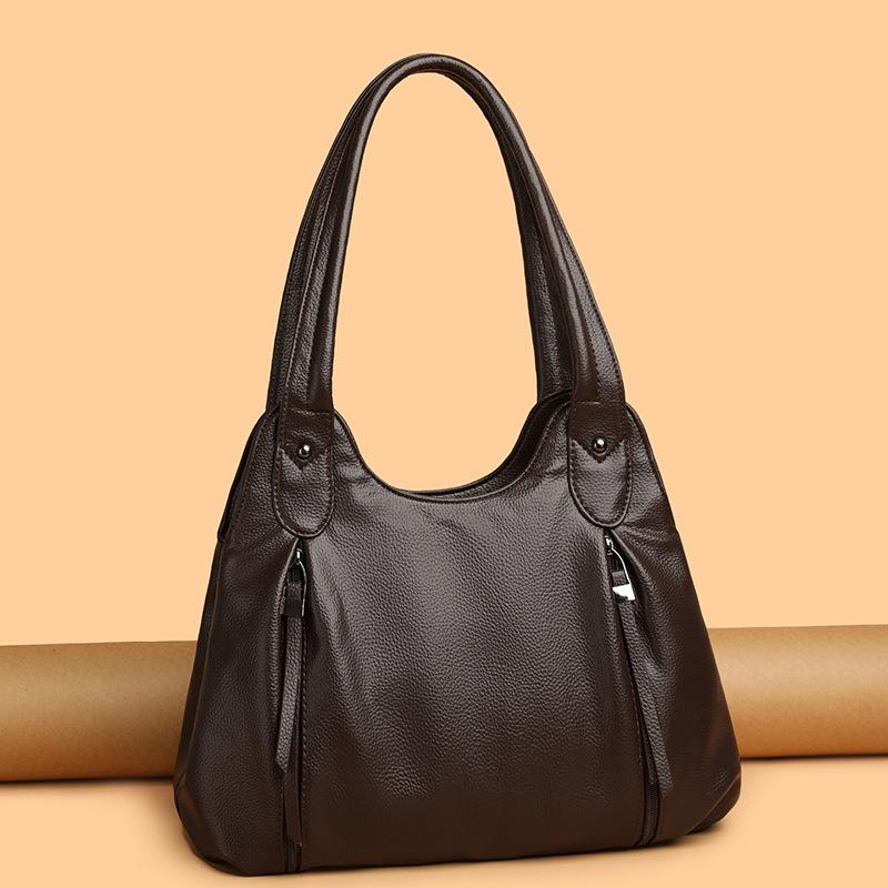 Women's Bag Large Capacity Portable Tote Bag Commuter PU Shoulder Crossbody Bag