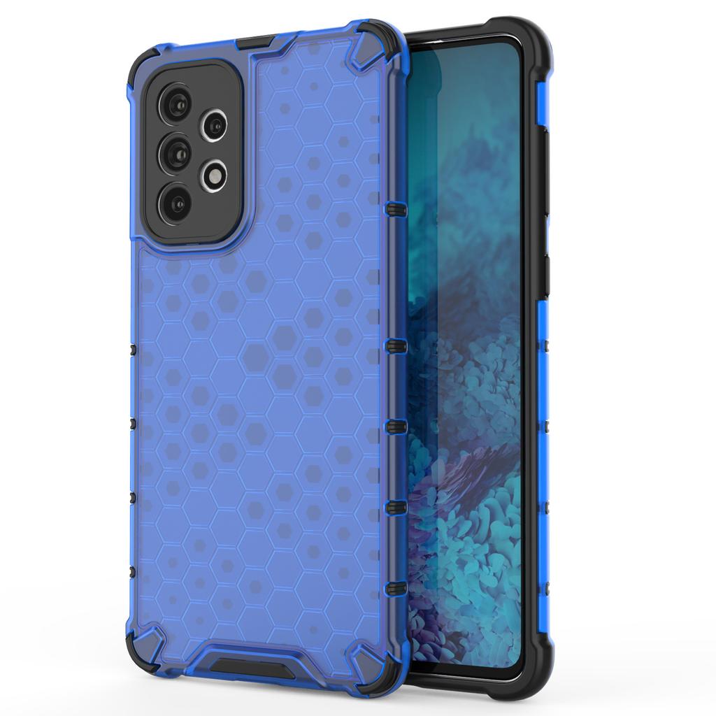 Hurtel Samsung Galaxy A73 Rugged Honeycomb Case Blue