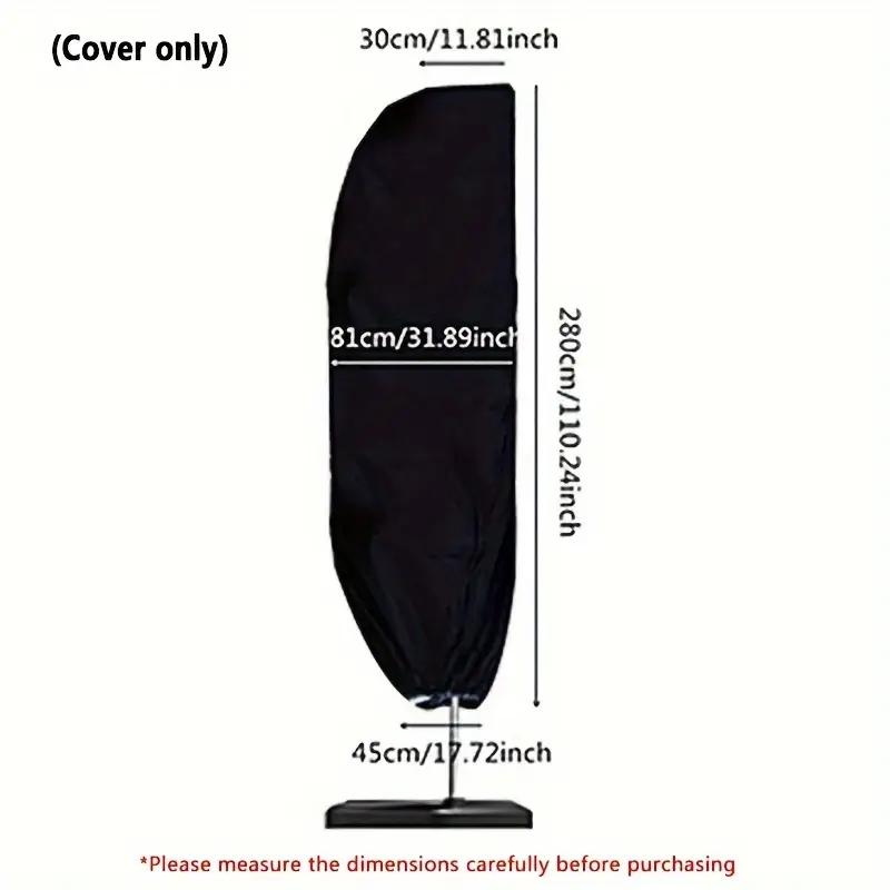 Outdoor Umbrella Cover, Oxford Cloth Waterproof UV Courtyard Umbrella Cover, Garden Terrace Cantilever Umbrella Rain Cover