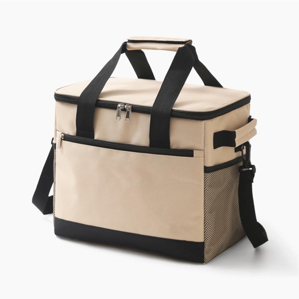Oxford Cloth Lunch Cooler Bags 18L 30L Aluminum Foil Thermal Insulation Bag Leakproof Large Capacity Refrigerated Bag Outdoor
